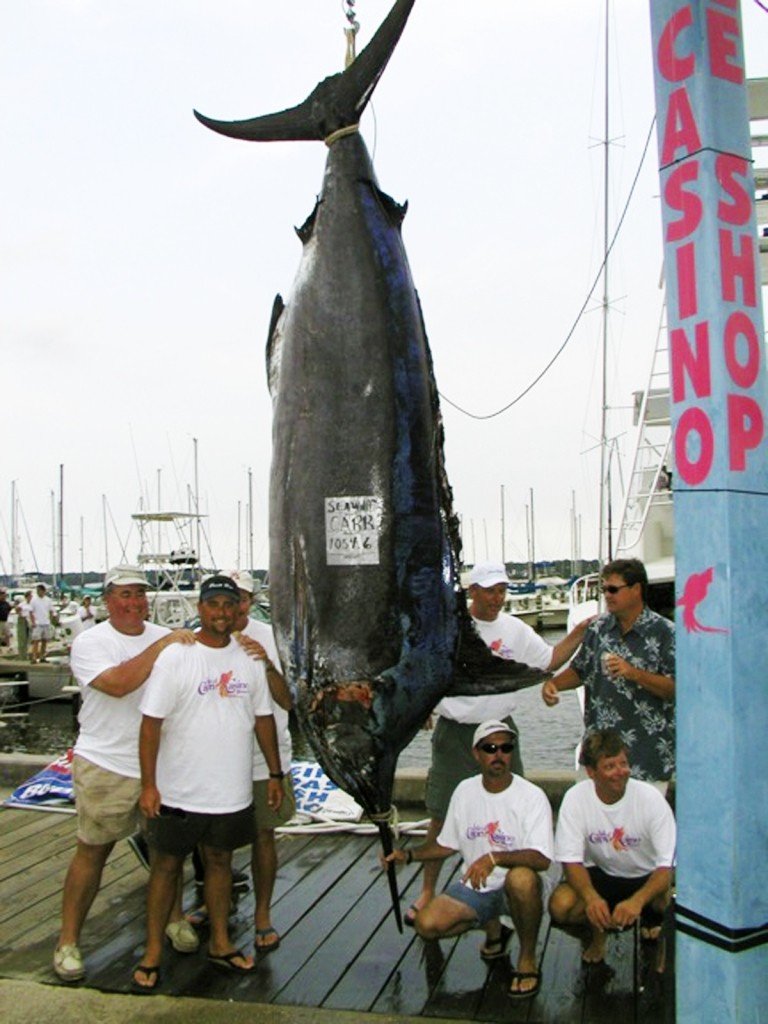 2002 Gulf of Mexico Record Blue Marlin 1054.6 lbs caught during the Mississippi gulf coast billfish classic