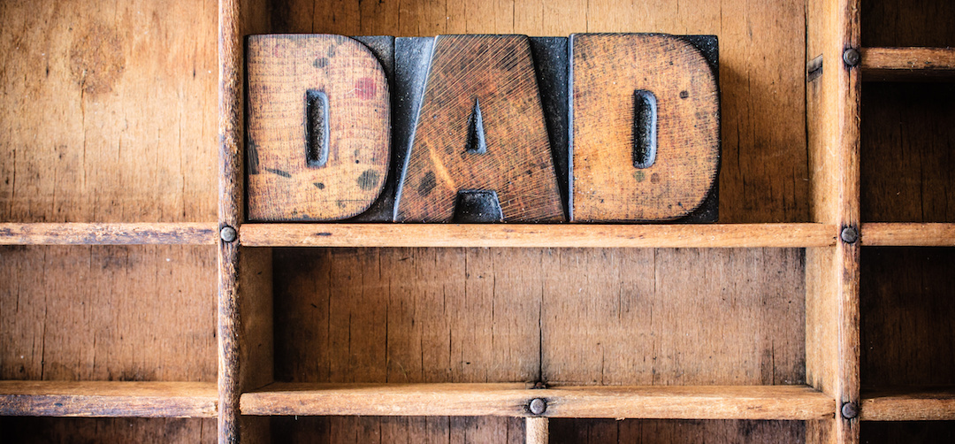 Dad Concept Wooden Letterpress Theme