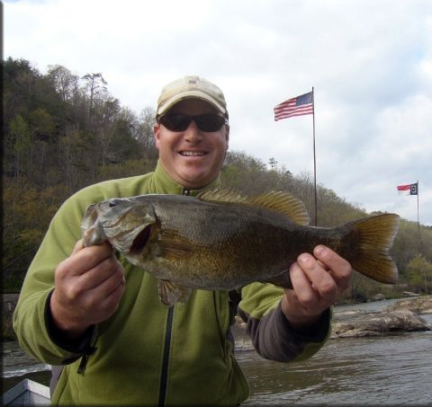 book a full day of smallmouth bass fly fishing with asheville fly fishing in Asheville North Carolina