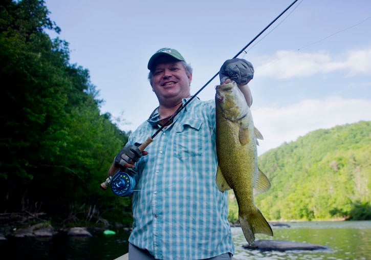 Asheville Fishing big smallmouth bass