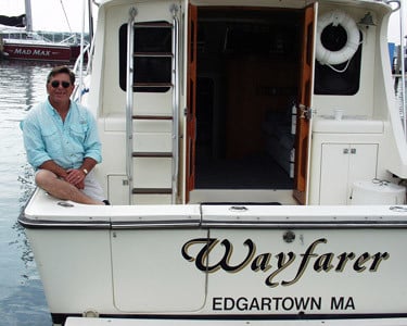 captain ed jerome will take you out on wayfarer charters for some Martha's vineyard fishing fun