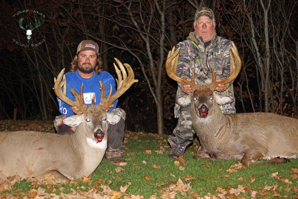 kyle and mike peet hunting at three lakes trophy ranch