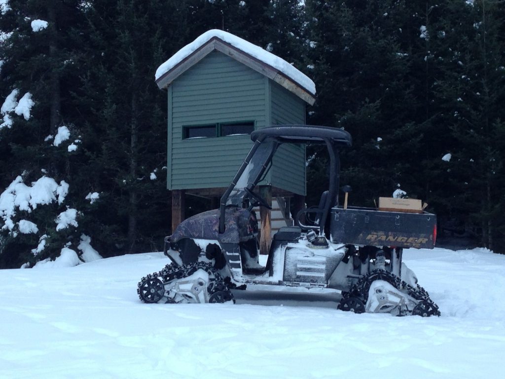 side by side and ladder stand at three lakes trophy ranch