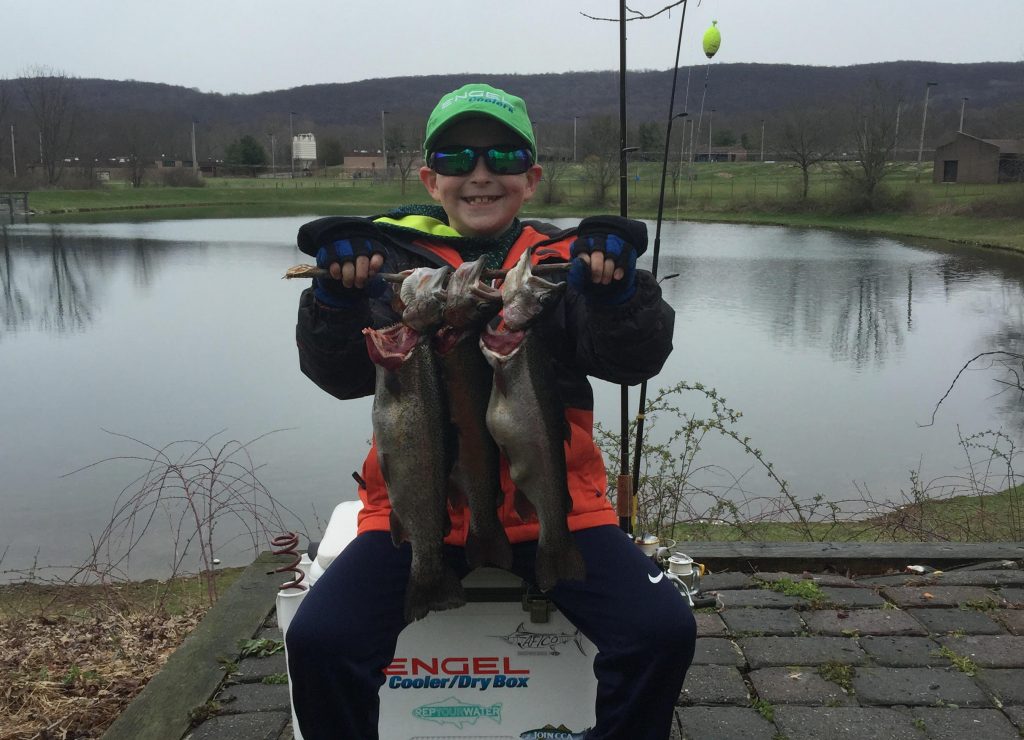 fishing for stocked trout is a great way to get kids into fishing