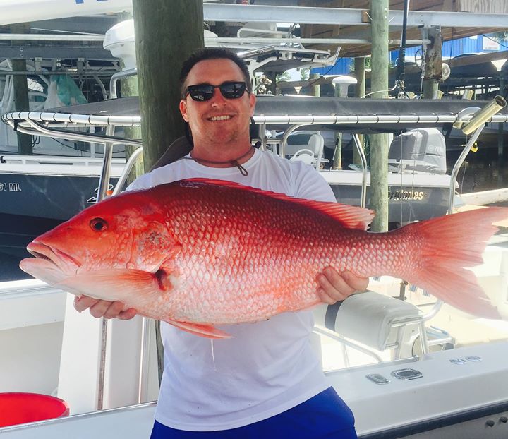 Snapper fishing on Louisiana Tuna Charters