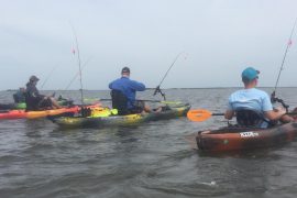 Kayak fishing the OBX of NC