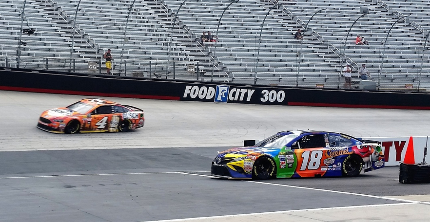 Kyle Busch #18: Winner of the Bass Pro Shops / NRA Monster Energy Cup NASCAR race at Bristol Motor Speedweay