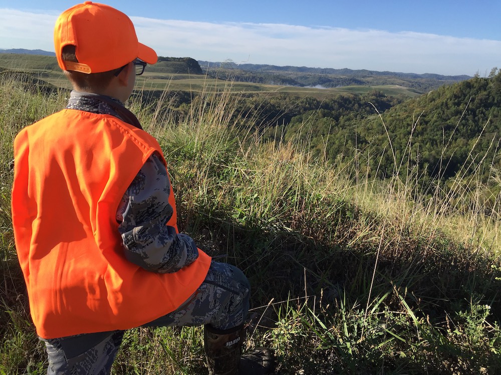 Ryley setting out on his first elk hunt