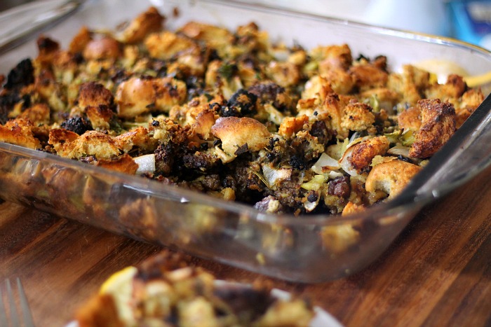 Wild Oyster Thanksgiving Stuffing